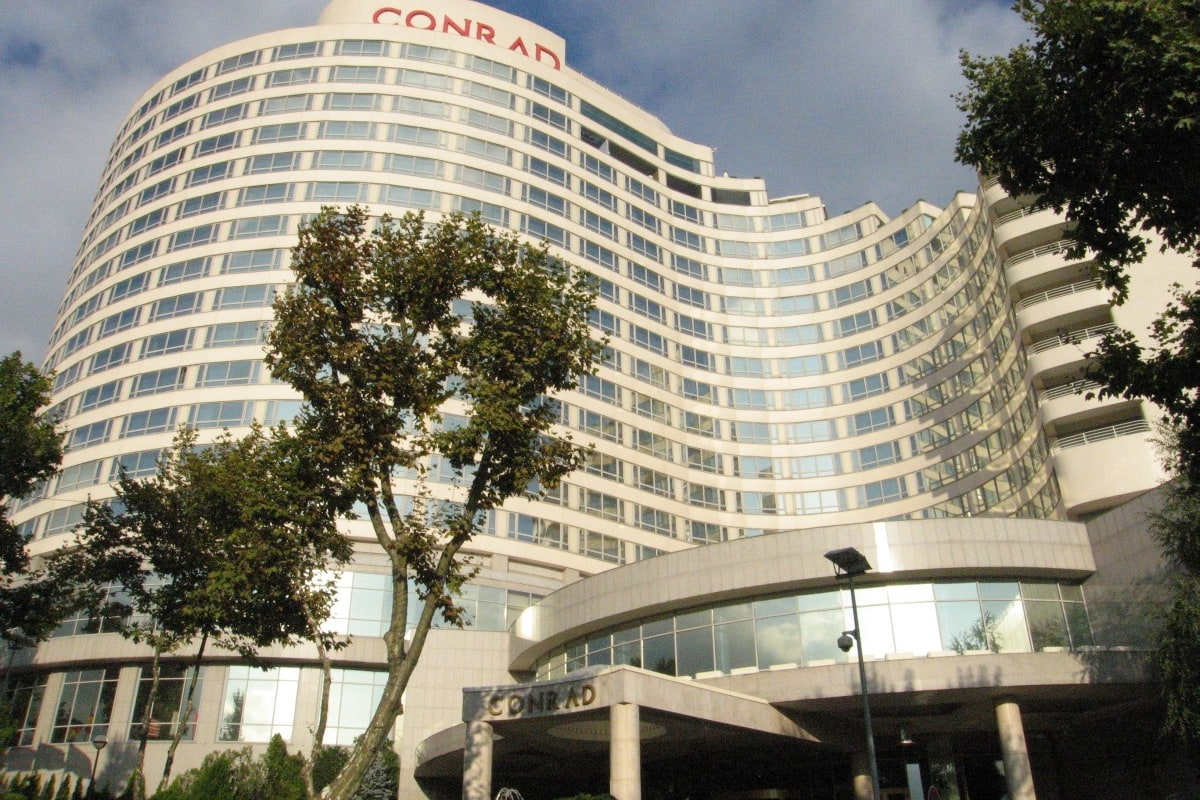 Conrad Istanbul Bosphorus, hotel exterior on the Beşiktaş hill