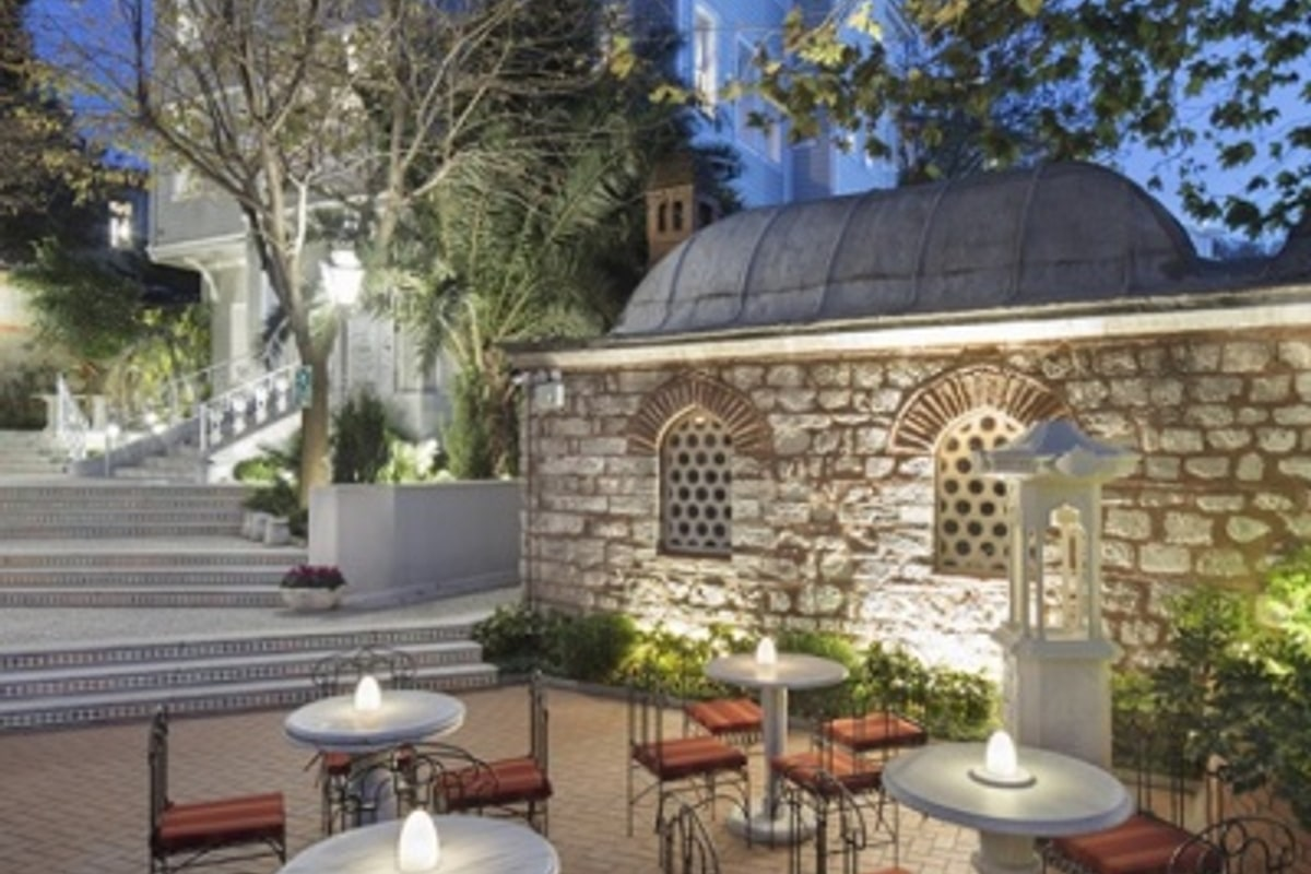 Exterior view of the restored mansions on Kabasakal Caddesi.
