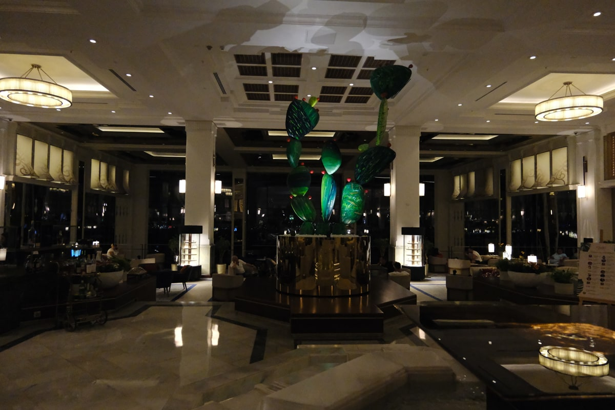 Lobby seating area with Bosphorus light