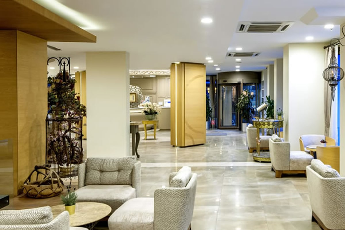 Hotel exterior in the Sirkeci district.